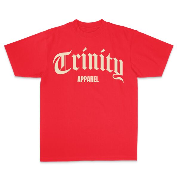 Trinity Apparel T-Shirt- Red/Canvas Thumbnail