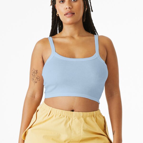 AHC Micro Rib Spaghetti Strap Tank Thumbnail