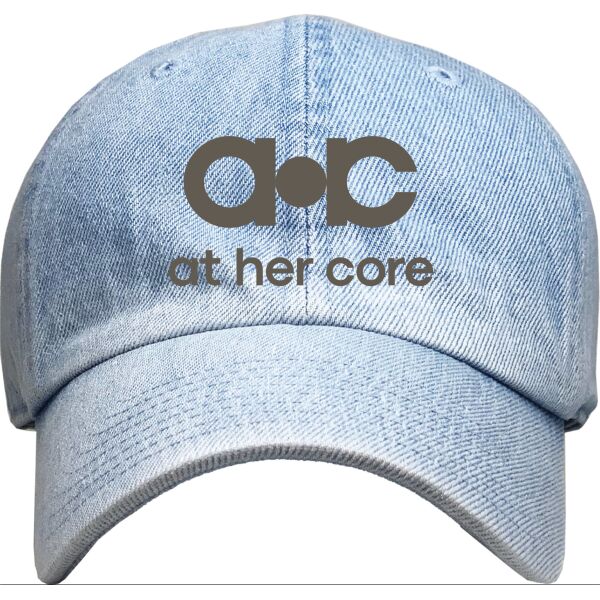 AHC Embroidered Jean Dad Hat Thumbnail