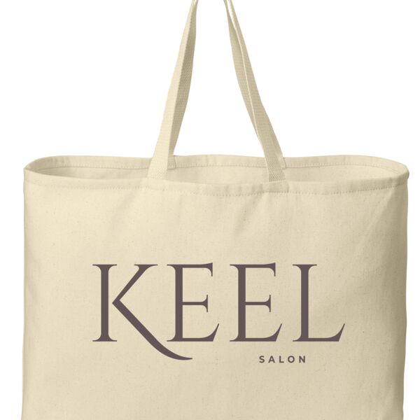 Keel Embroidered Ideal Twill Jumbo Tote Thumbnail